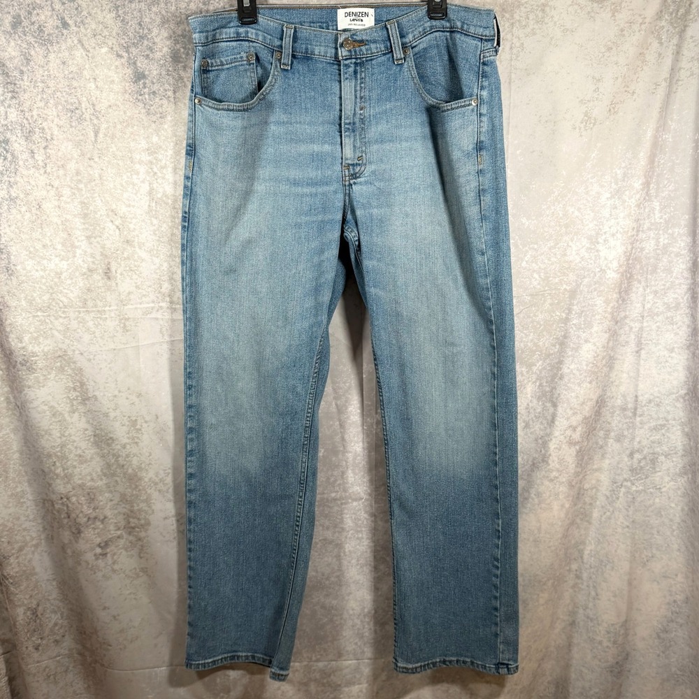 Denizen from Levis 285 Relaxed Fit Blue Jeans Mens 34x30 Medium Wash Denim